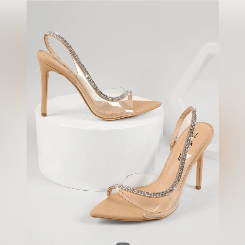 Shein Nude/Clear Heels